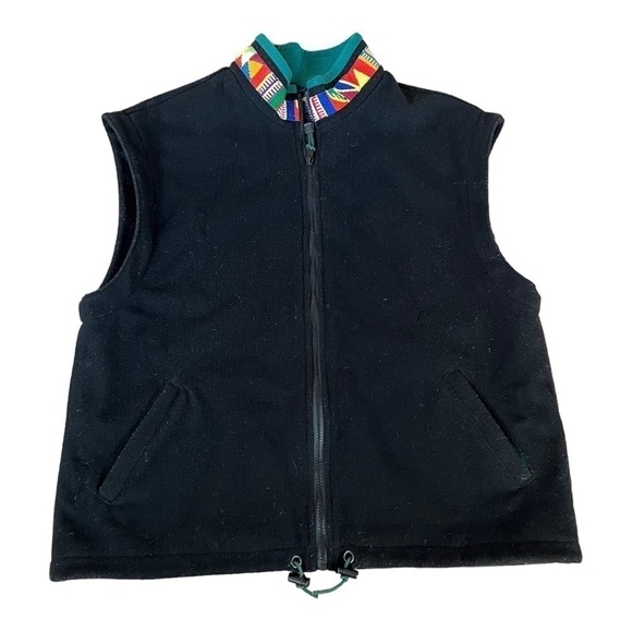 A Tail We Could Wag Vintage Virgin Wool Vest Unisex L XL - Picture 1 of 11